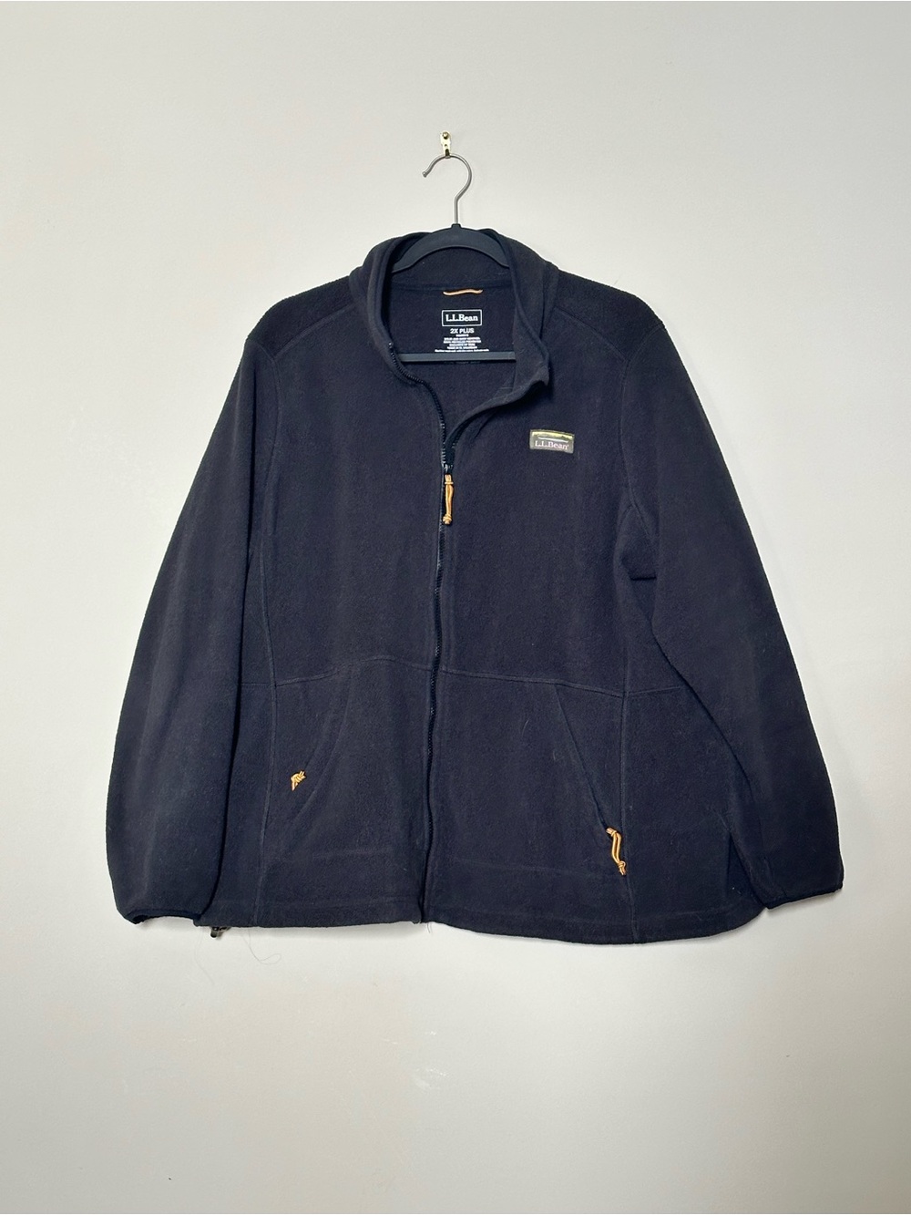 L.L. Bean Black Lightweight Fleece Jacket